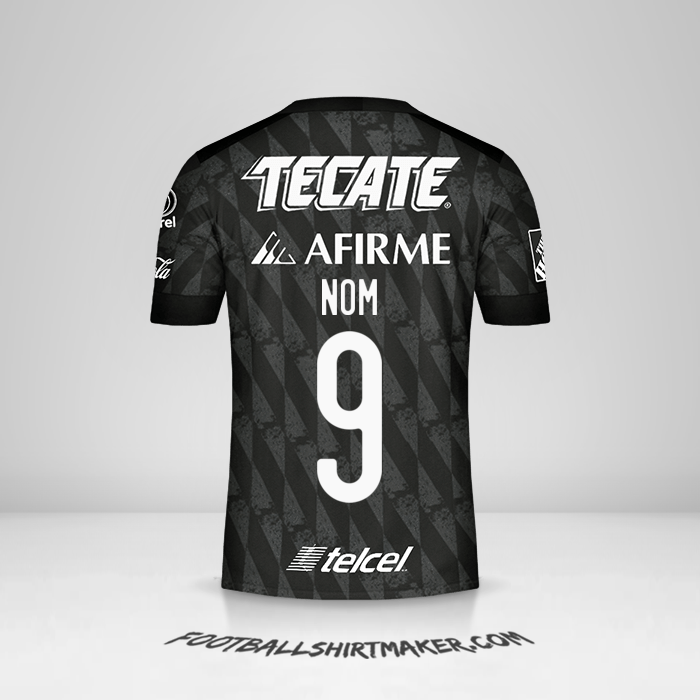 Maillot Tigres UANL 2020 Troisième -  nom - 9