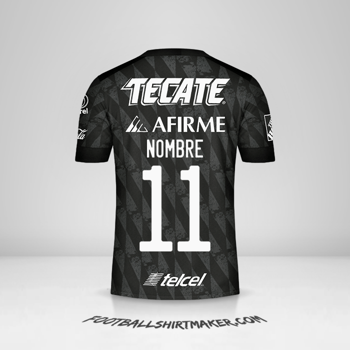 Jersey Tigres UANL 2020 Tercera -  nombre - 11