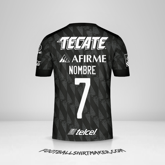 Camiseta Tigres UANL 2020 Tercera -  nombre - 7