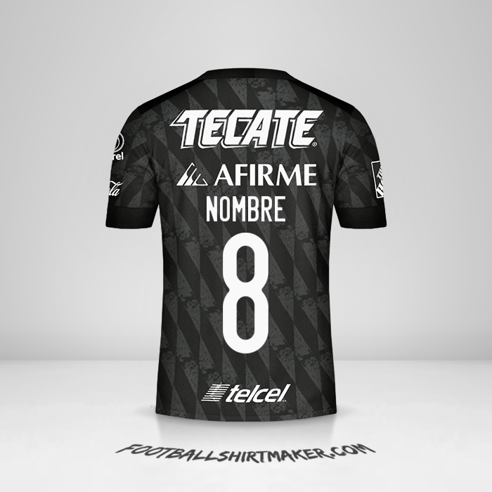 Jersey Tigres UANL 2020 Tercera -  nombre - 8