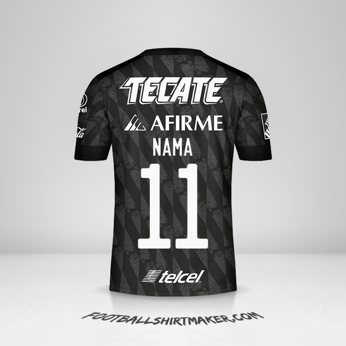 Jersey Tigres UANL 2020 Ketiga -  nama - 11