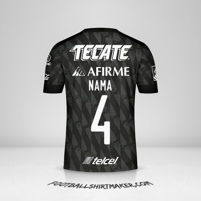 Jersey Tigres UANL 2020 Ketiga -  nama - 4