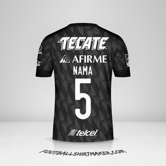 Jersey Tigres UANL 2020 Ketiga -  nama - 5