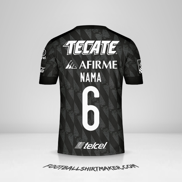 Jersey Tigres UANL 2020 Ketiga -  nama - 6