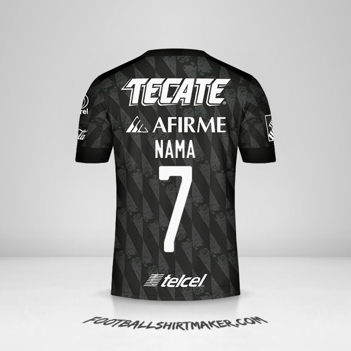 Jersey Tigres UANL 2020 Ketiga -  nama - 7