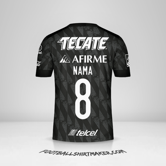 Jersey Tigres UANL 2020 Ketiga -  nama - 8