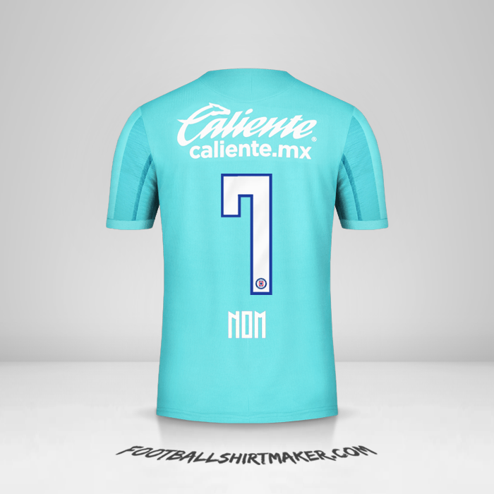 Maillot Cruz Azul 2019/20 Troisième -  nom - 7