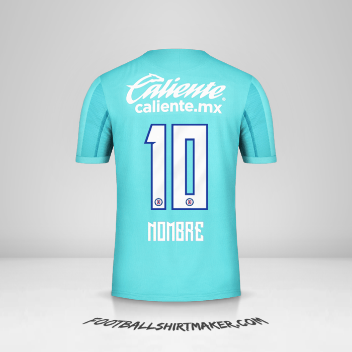Jersey Cruz Azul 2019/20 Tercera -  nombre - 10