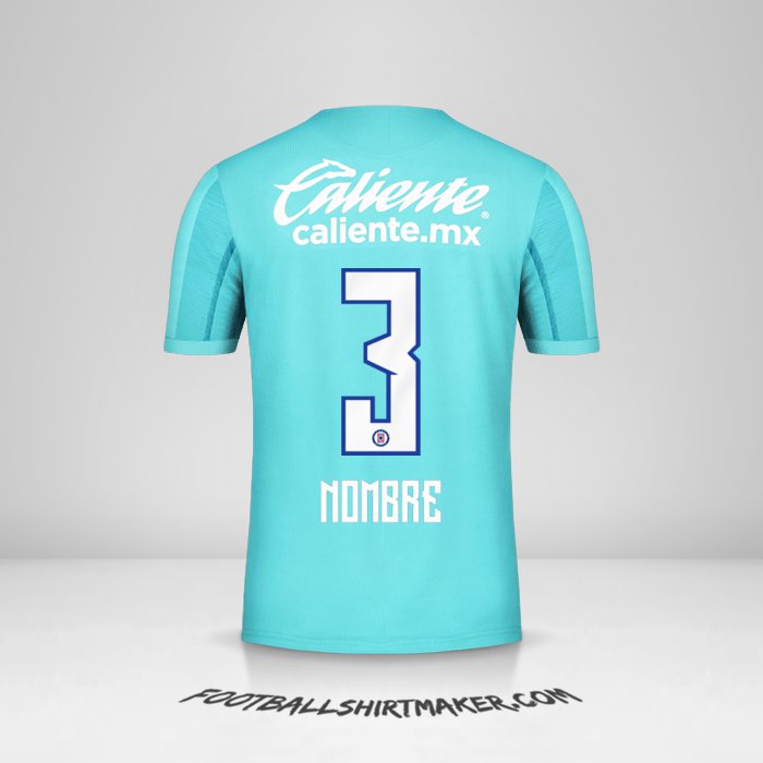 Jersey Cruz Azul 2019/20 Tercera -  nombre - 3