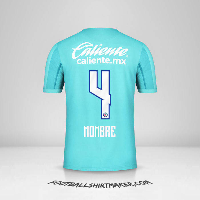Jersey Cruz Azul 2019/20 Tercera -  nombre - 4