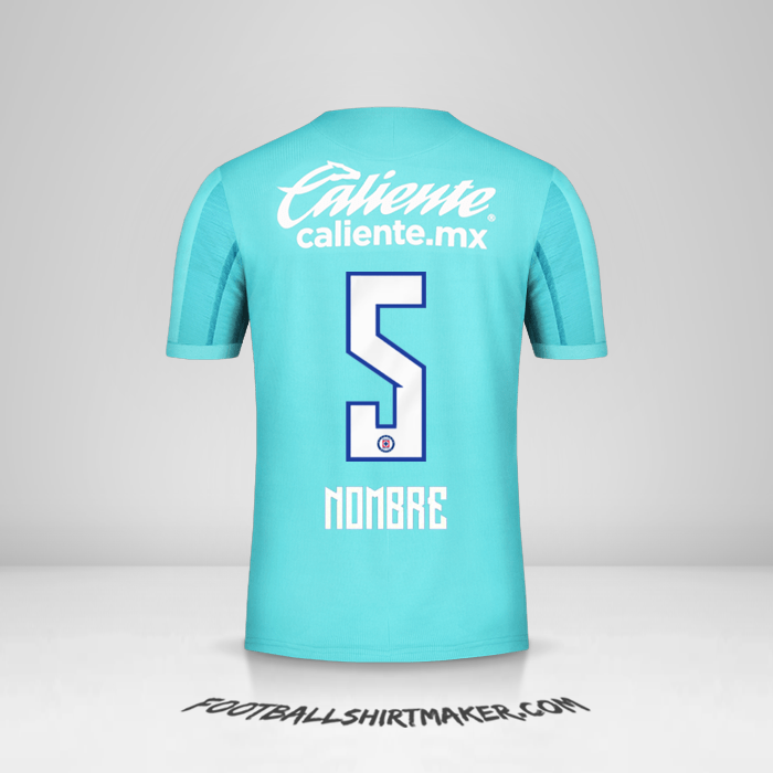 Camiseta Cruz Azul 2019/20 Tercera -  nombre - 5