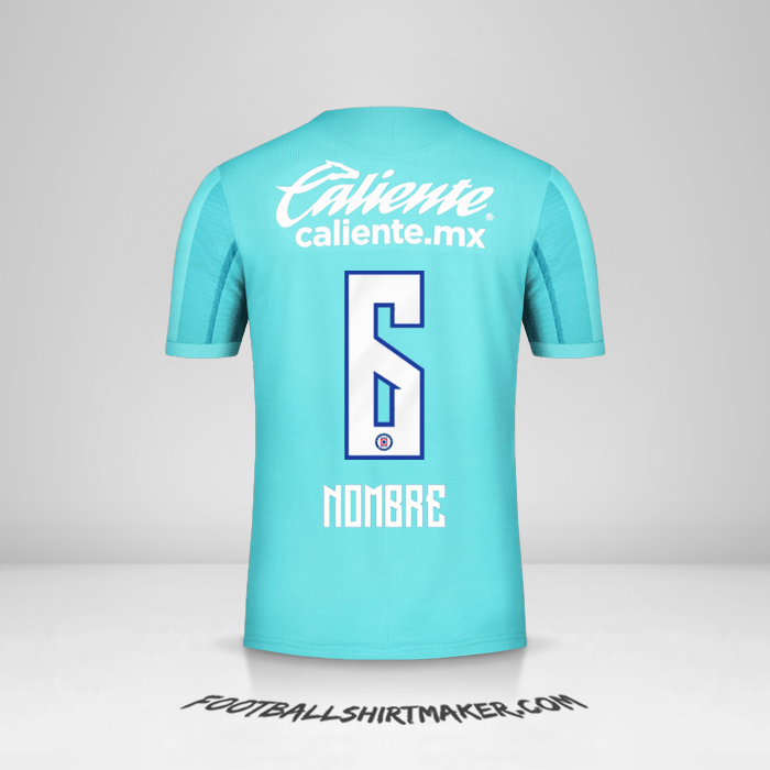 Jersey Cruz Azul 2019/20 Tercera -  nombre - 6