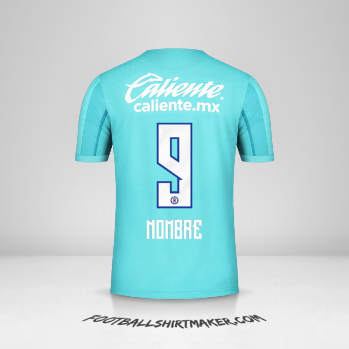 Jersey Cruz Azul 2019/20 Tercera -  nombre - 9