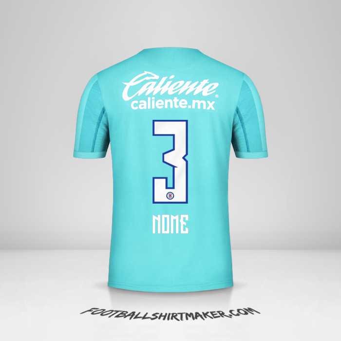 Camisa Cruz Azul 2019/20 Terceira -  nome - 3