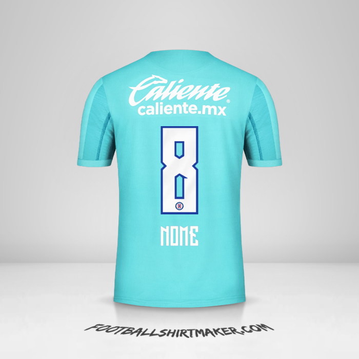Camisa Cruz Azul 2019/20 Terceira -  nome - 8