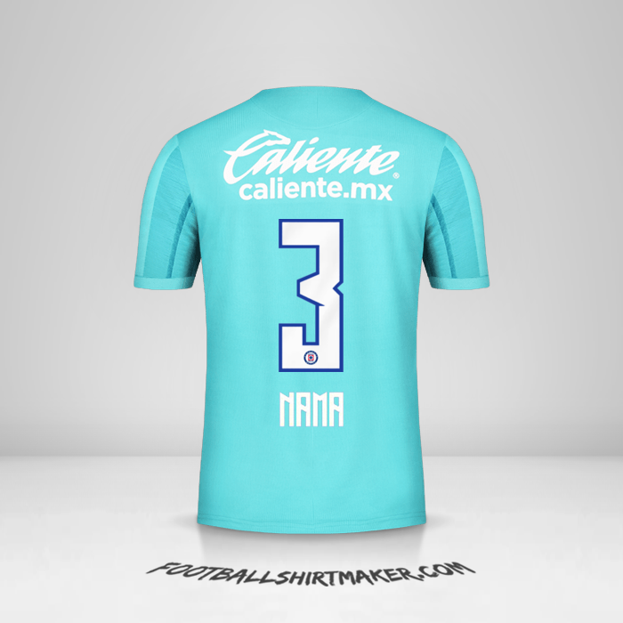 Jersey Cruz Azul 2019/20 Ketiga -  nama - 3