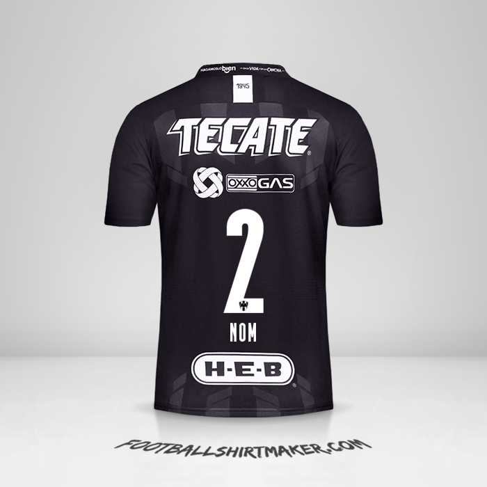 Maillot Monterrey 2019/20 Troisième -  nom - 2