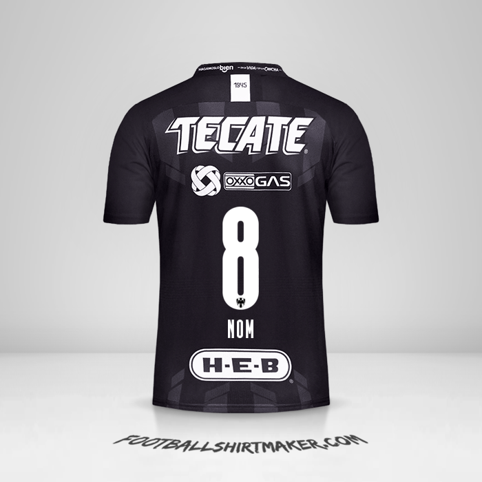 Maillot Monterrey 2019/20 Troisième -  nom - 8
