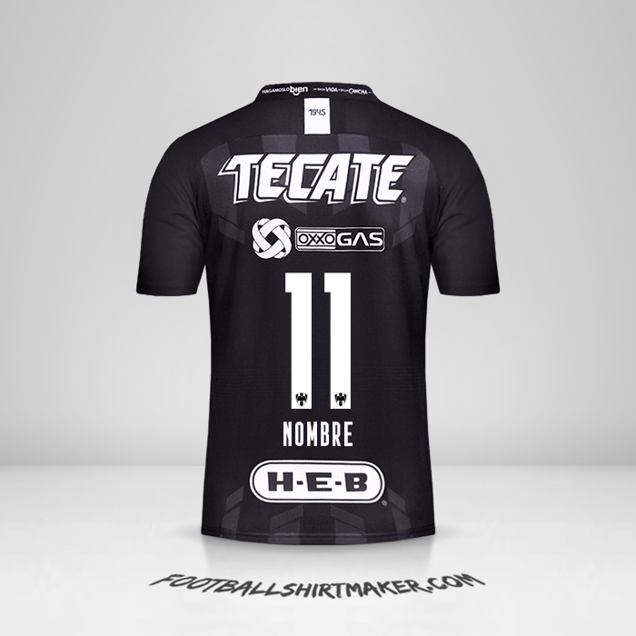 Jersey Monterrey 2019/20 Tercera -  nombre - 11
