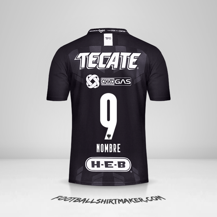 Camiseta Monterrey 2019/20 Tercera -  nombre - 9