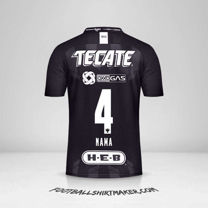 Jersey Monterrey 2019/20 Ketiga -  nama - 4