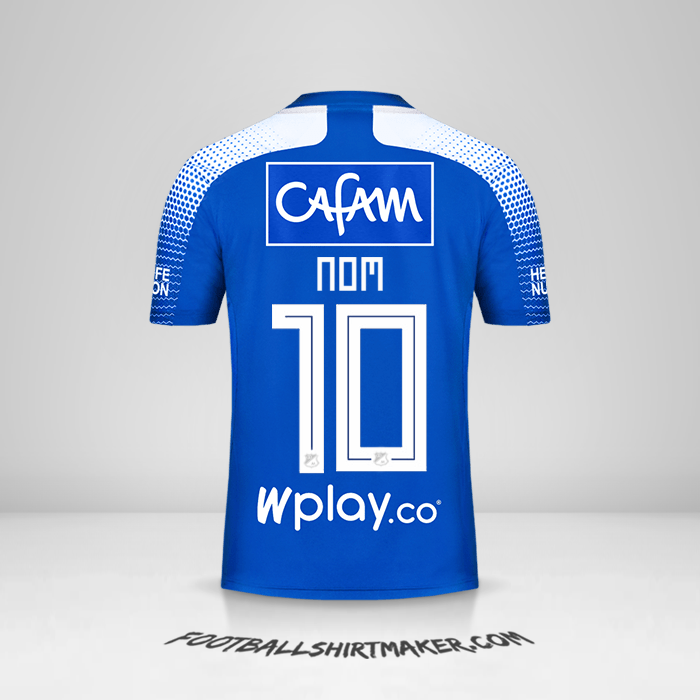 Maillot Millonarios FC 2020 -  nom - 10