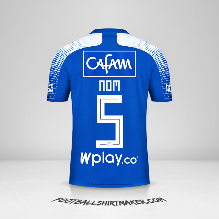 Maillot Millonarios FC 2020 -  nom - 5