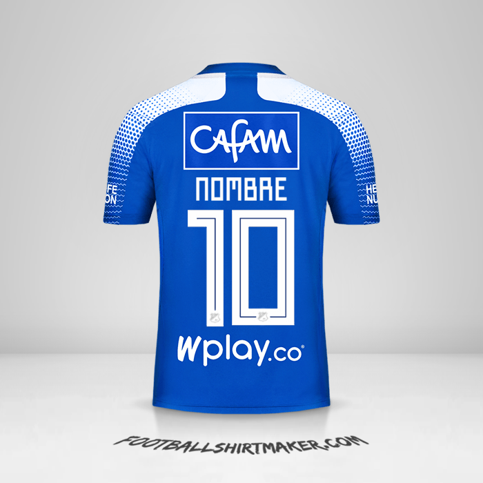 Camiseta Millonarios FC 2020 -  nombre - 10