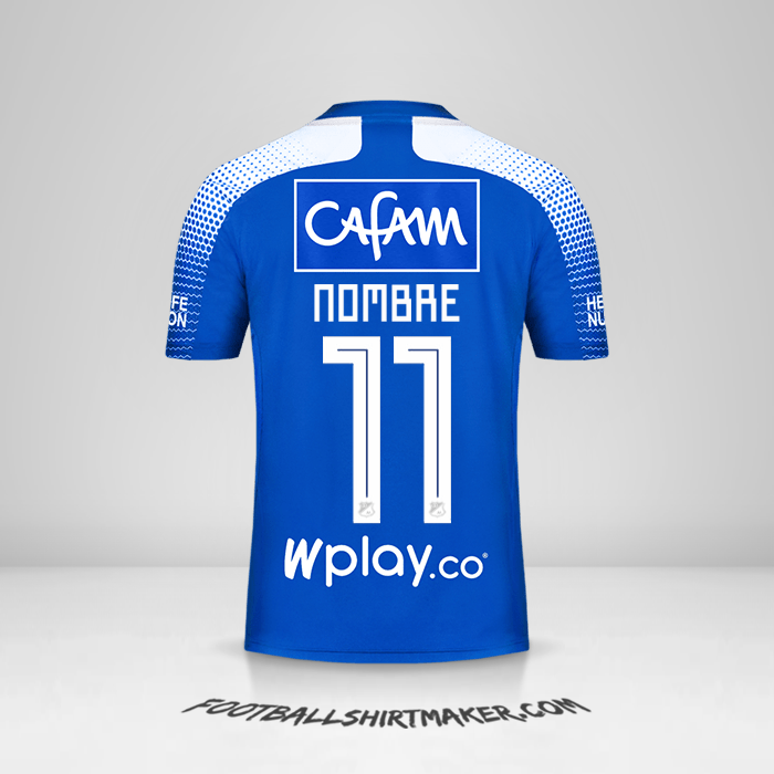 Jersey Millonarios FC 2020 -  nombre - 11
