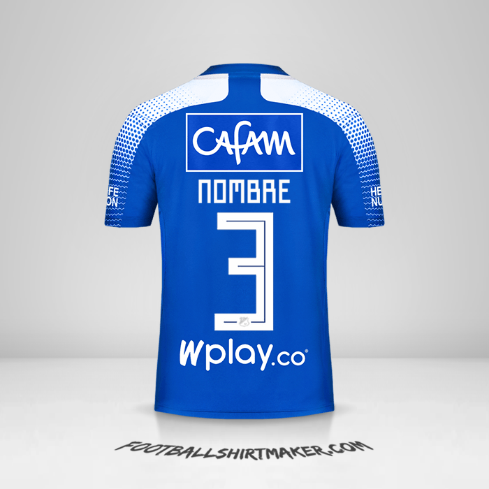 Jersey Millonarios FC 2020 -  nombre - 3
