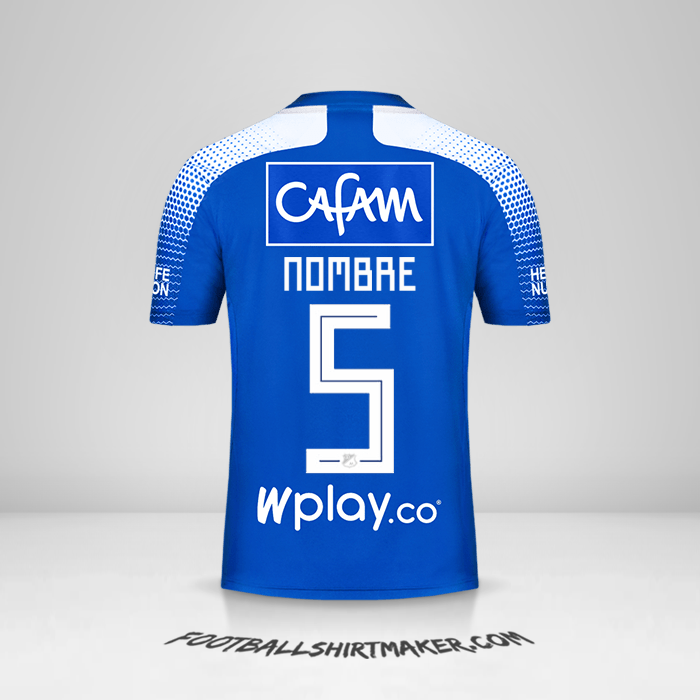 Jersey Millonarios FC 2020 -  nombre - 5
