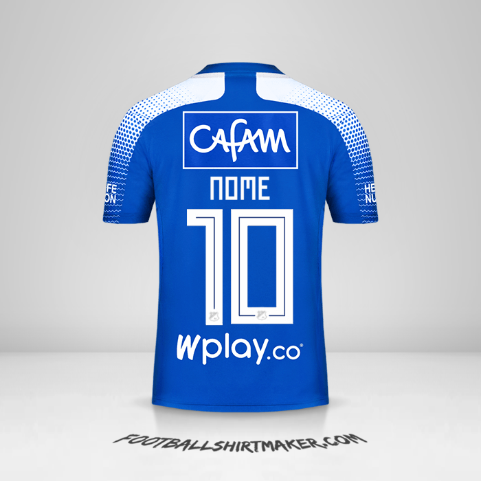 Camisola Millonarios FC 2020 -  nome - 10
