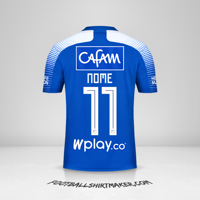 Camisa Millonarios FC 2020 -  nome - 11