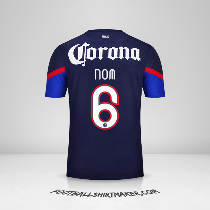 Maillot Club America 2012/13 Extérieur -  nom - 6