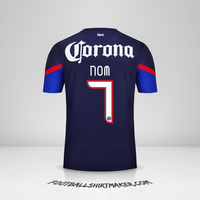 Maillot Club America 2012/13 Extérieur -  nom - 7