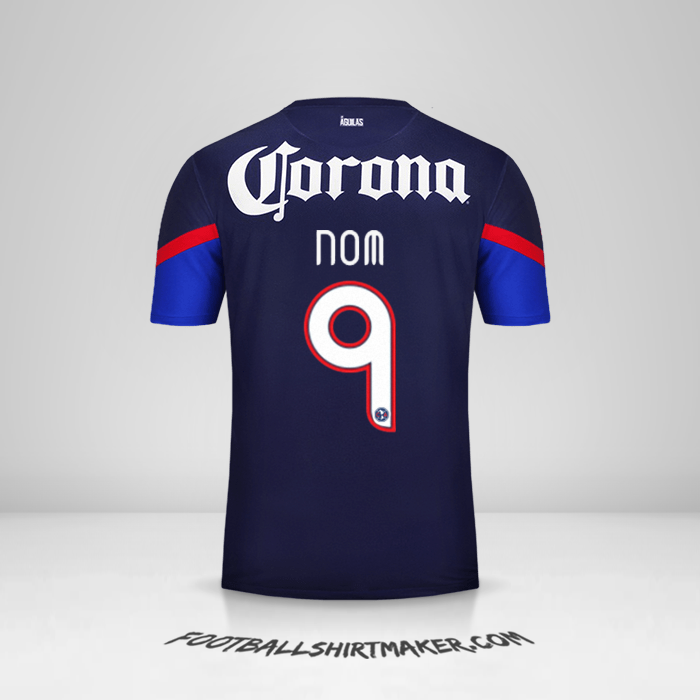 Maillot Club America 2012/13 Extérieur -  nom - 9