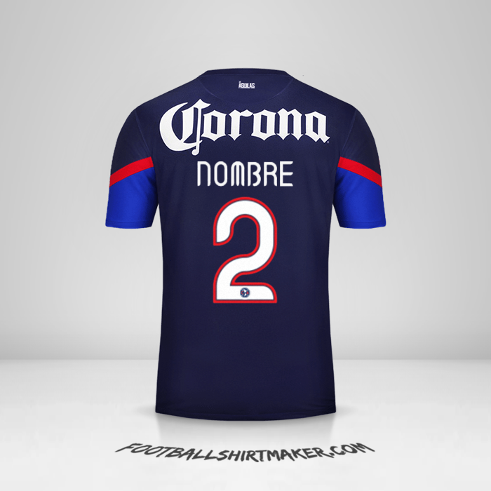 Camiseta Club America 2012/13 Visita -  nombre - 2