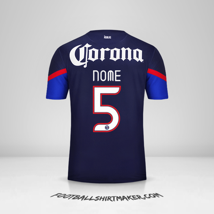 Camisola Club America 2012/13 Alternativa -  nome - 5