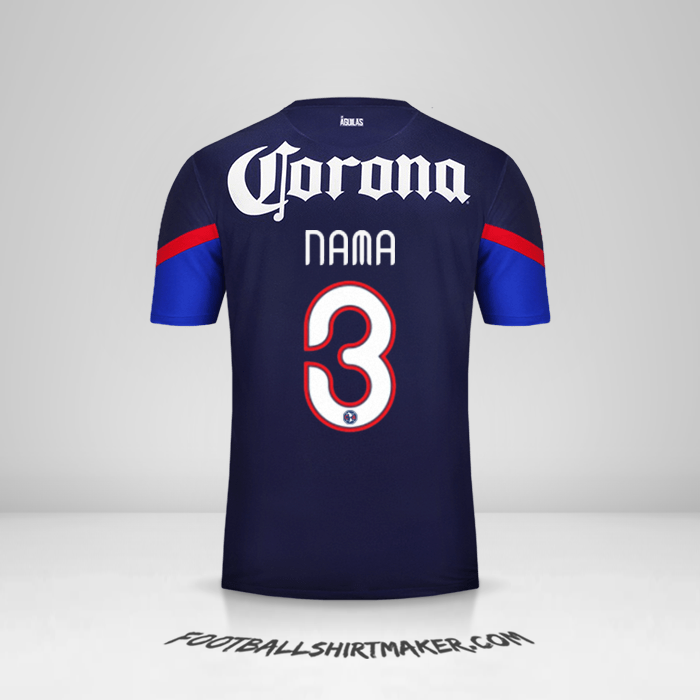Jersey Club America 2012/13 Alternatif -  nama - 3