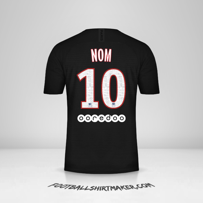 Maillot Paris Saint Germain 2019/20 Quatrième -  nom - 10