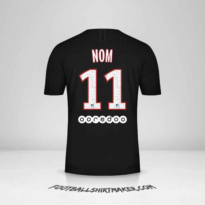 Maillot Paris Saint Germain 2019/20 Quatrième -  nom - 11