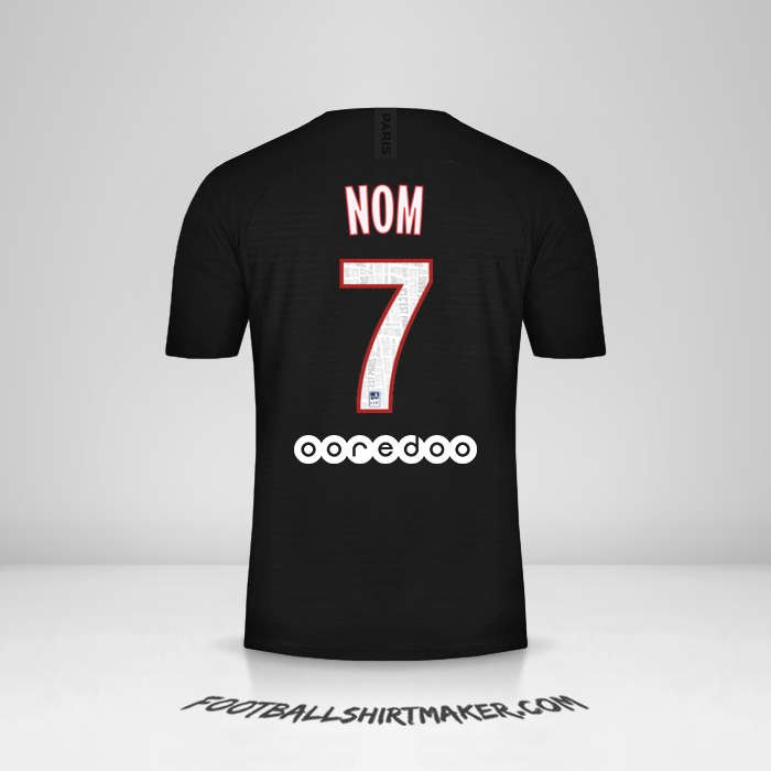 Maillot Paris Saint Germain 2019/20 Quatrième -  nom - 7