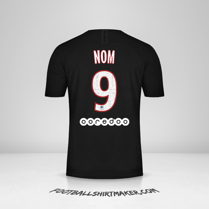 Maillot Paris Saint Germain 2019/20 Quatrième -  nom - 9