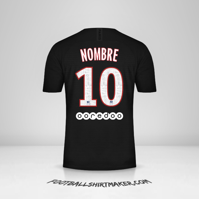 Jersey Paris Saint Germain 2019/20 Cuarta -  nombre - 10