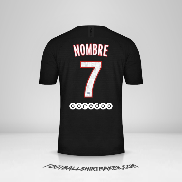 Camiseta Paris Saint Germain 2019/20 Cuarta -  nombre - 7