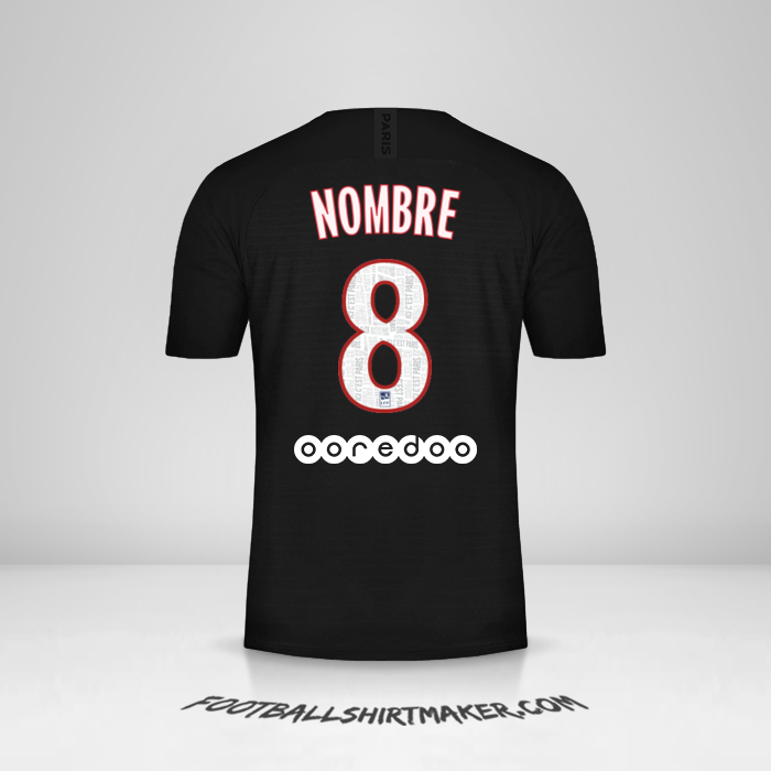 Jersey Paris Saint Germain 2019/20 Cuarta -  nombre - 8