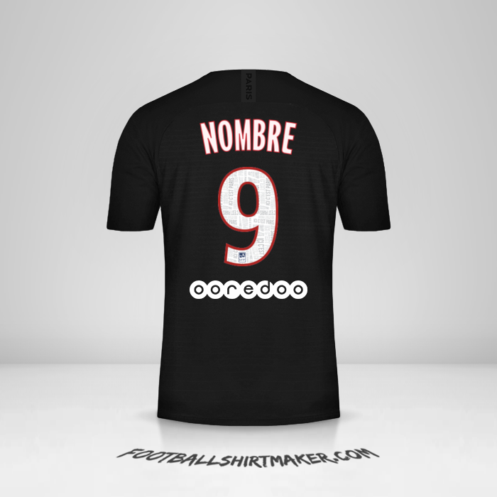 Jersey Paris Saint Germain 2019/20 Cuarta -  nombre - 9