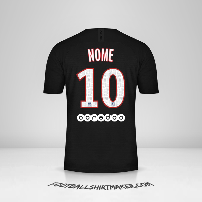 Camisa Paris Saint Germain 2019/20 Quarta -  nome - 10