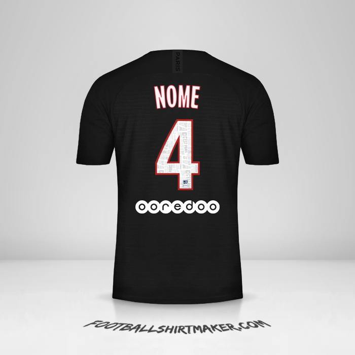Maglia Paris Saint Germain 2019/20 Quarta -  nome - 4