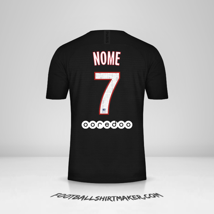 Camisa Paris Saint Germain 2019/20 Quarta -  nome - 7